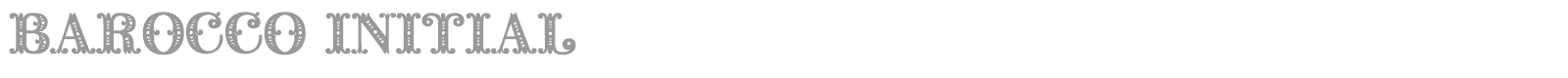 Barocco Initial font preview